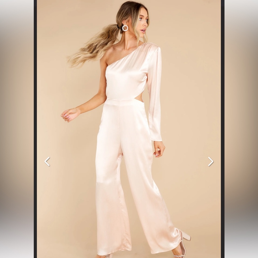 Red Dress Boutique Champagne Pink Jumpsuit